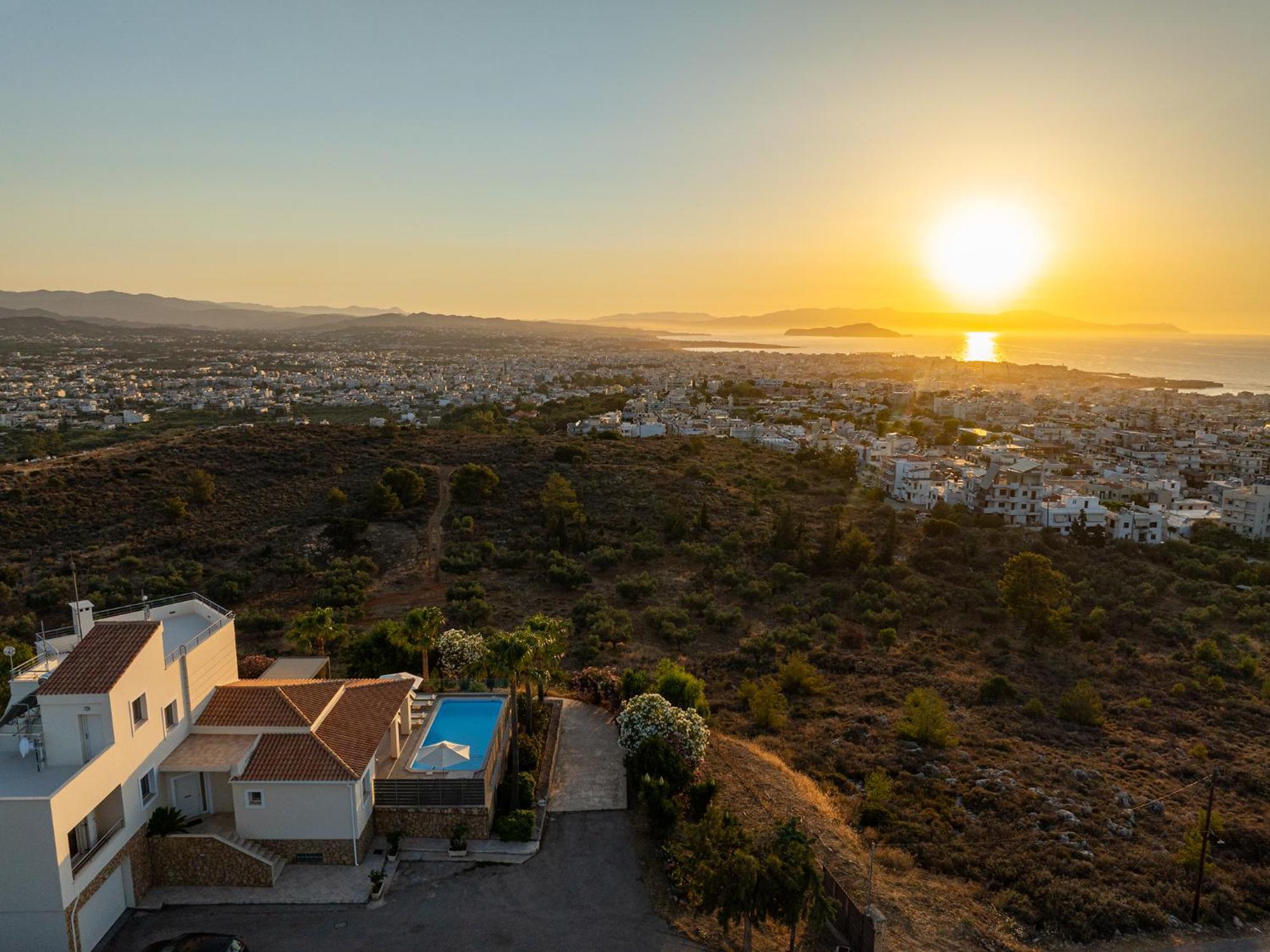 Karmilos Hill Villa Chania  Eksteriør billede
