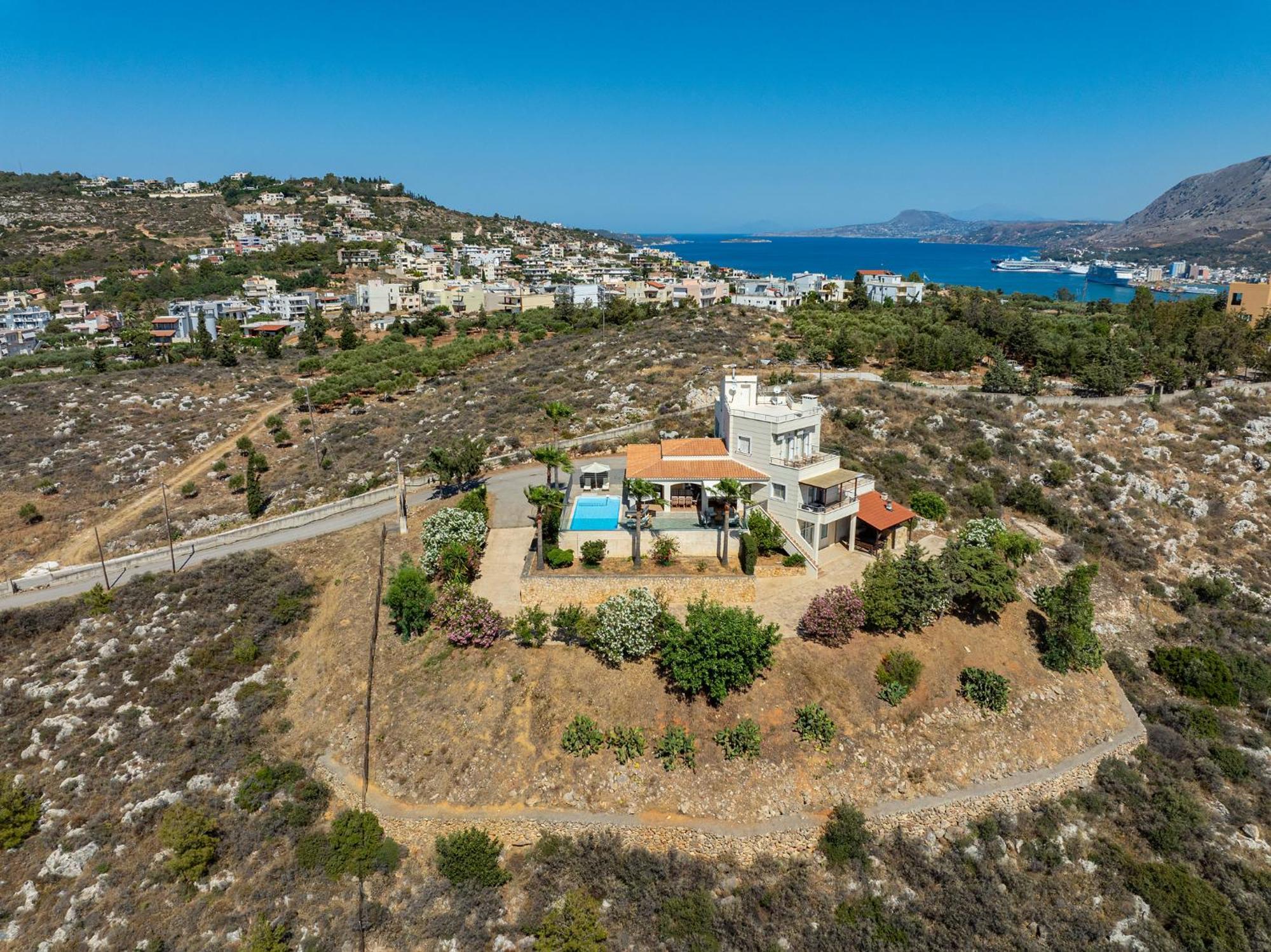 Karmilos Hill Villa Chania  Eksteriør billede
