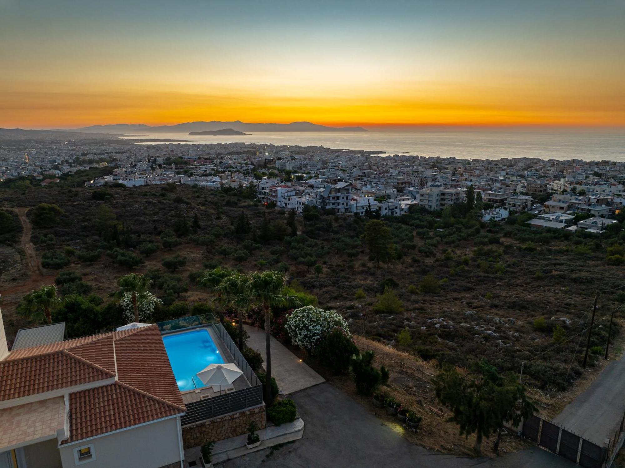 Karmilos Hill Villa Chania  Eksteriør billede