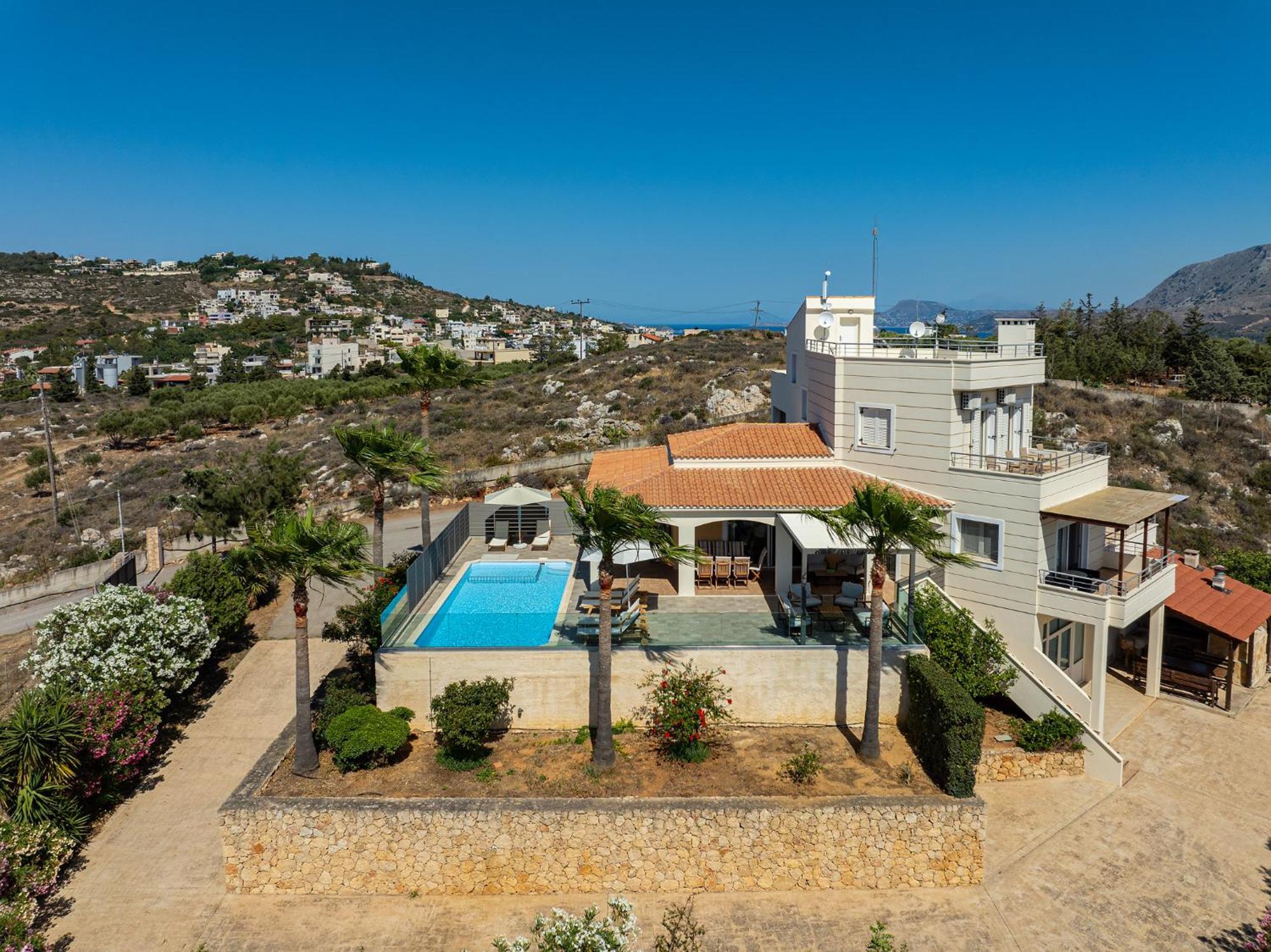 Karmilos Hill Villa Chania  Eksteriør billede